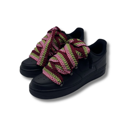 af1 negras con cordones lanvin multicolor