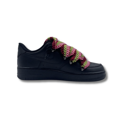 af1 negras con cordones lanvin multicolor