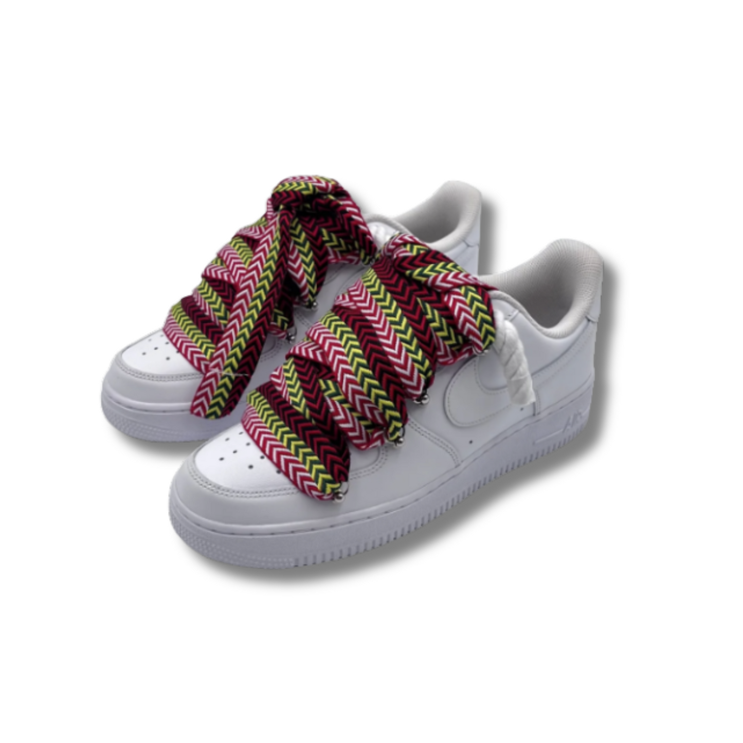 af1 blancas con cordones lanvin multicolor