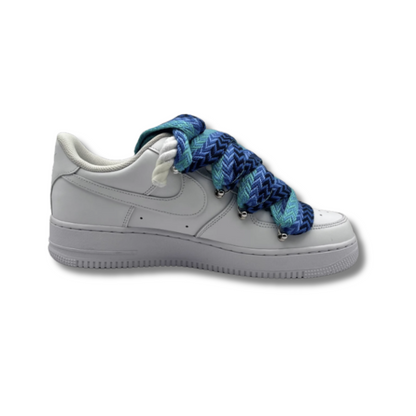 af1 blancas con lanvin laces azules