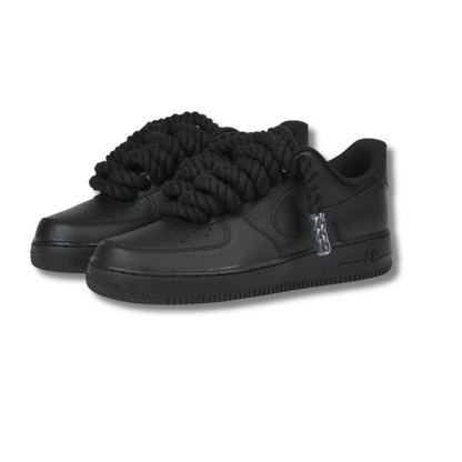 Af1 negras con rope laces