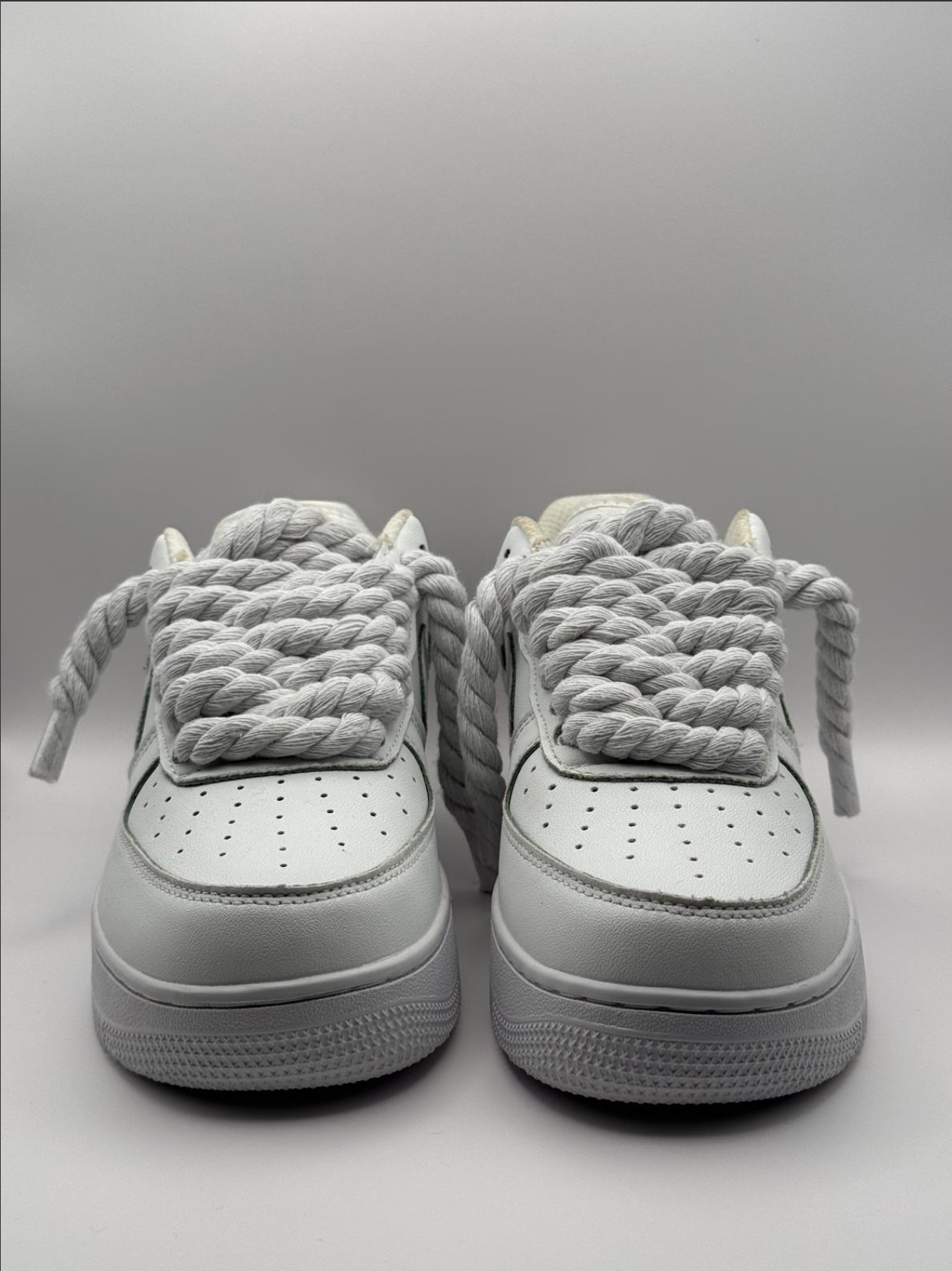 Af1 blancas rope laces
