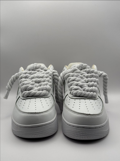 Af1 blancas rope laces