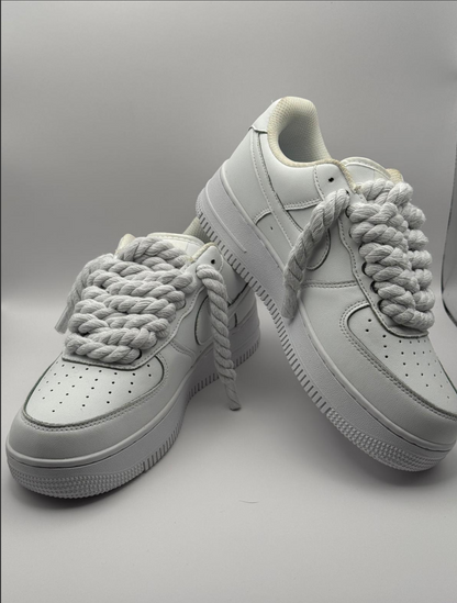 Af1 blancas rope laces