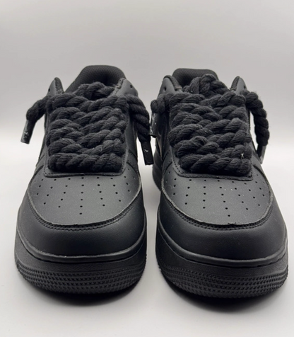 Af1 negras con rope laces