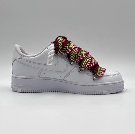 af1 blancas con cordones lanvin multicolor