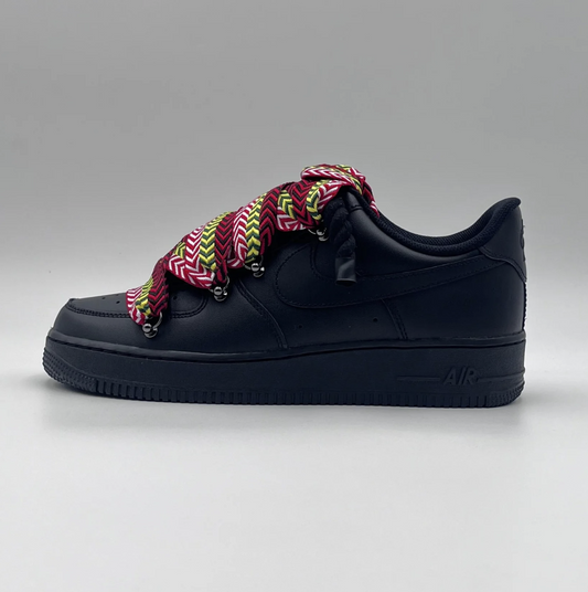 af1 negras con cordones lanvin multicolor