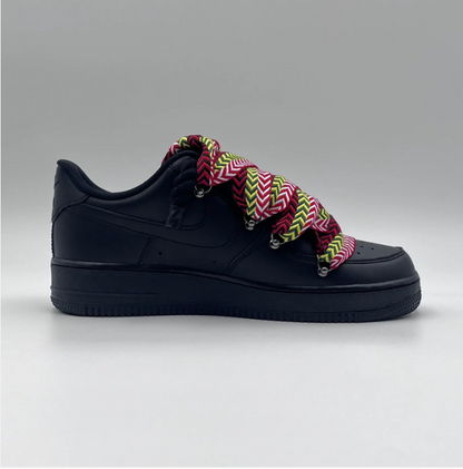af1 negras con cordones lanvin multicolor