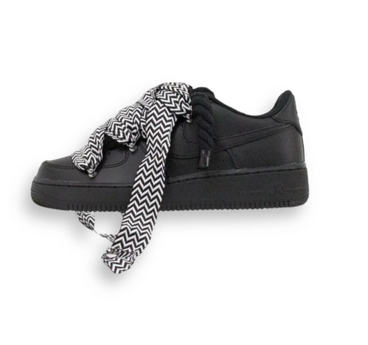 Af1 negras con cordones lanvin negros