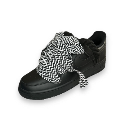 Af1 negras con cordones lanvin negros