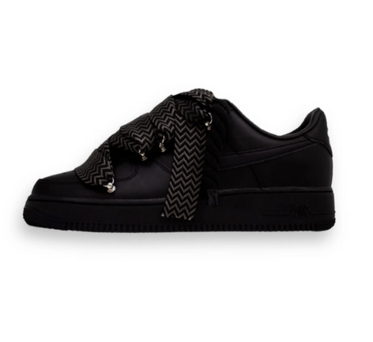 Af1 negras ropelaces y lanvinlaces negros
