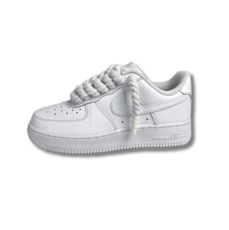 Af1 blancas rope laces