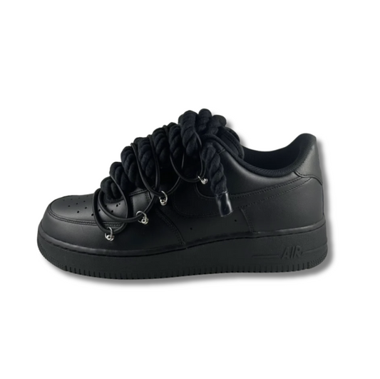 Af1 negras ropelaces doublelace negros