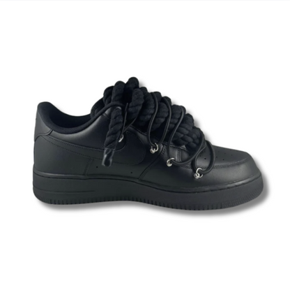 Af1 negras ropelaces doublelace negros